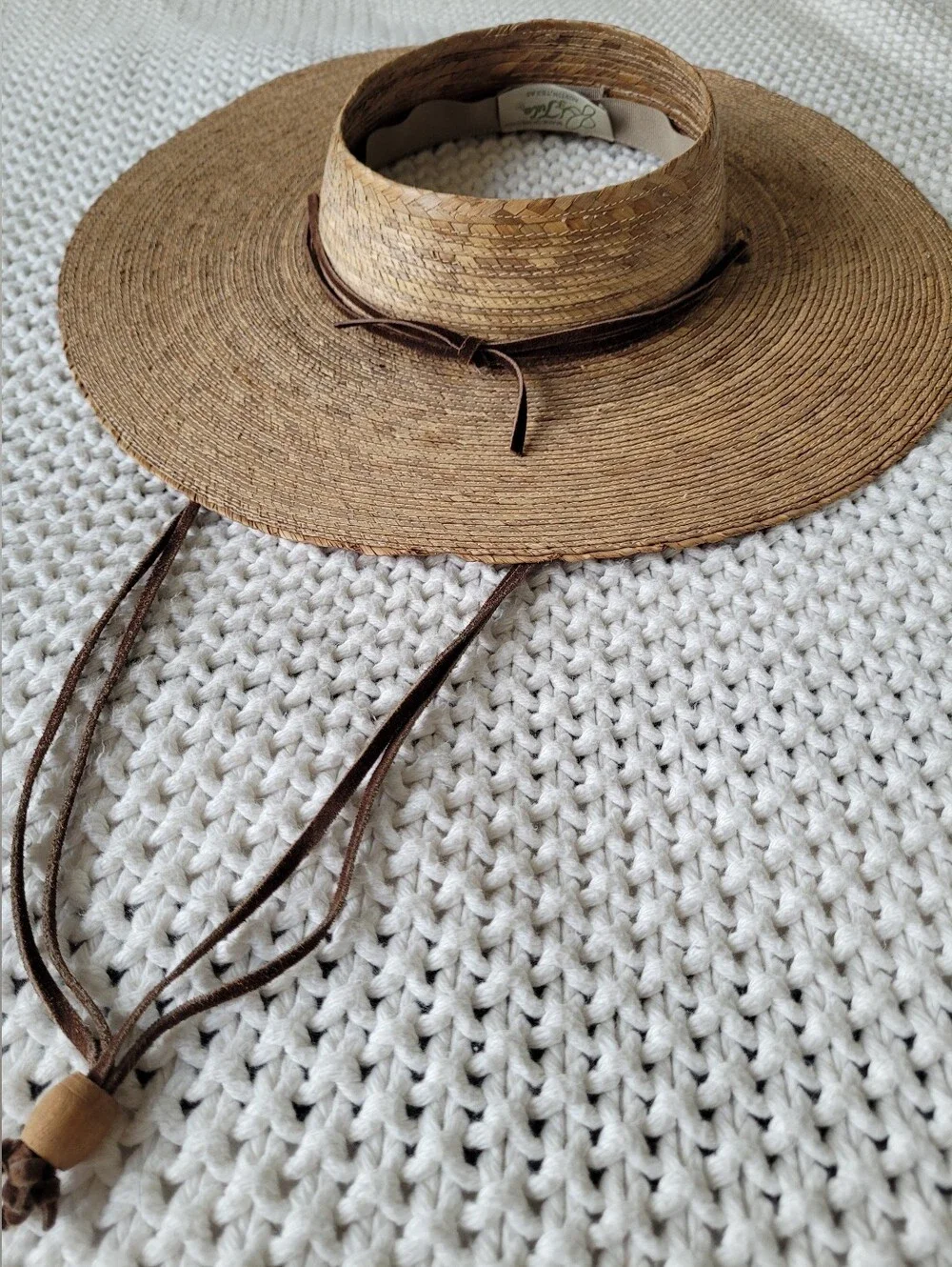 Tula Open Crown Wide Brim Straw Hat, UPF 50+